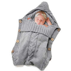 Newborn Baby Wrap Swaddle Blanket Knit Sleeping Bag