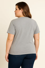 It's Weird Print Women Slogan Plus Size T-shirt