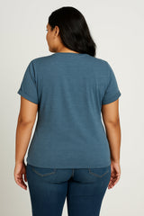 It's Not My Fault You Thought Print Women Slogan Plus Size T-shirt