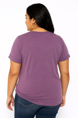 Pew Pew Cat Graphic Printed Plus Size Tee