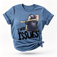 Eu tenho problemas para imprimir camiseta feminina com slogan