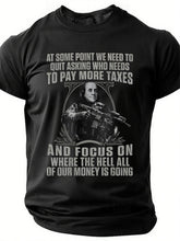 At Some Point We Need To Letter Print Men Slogan T-Shirt