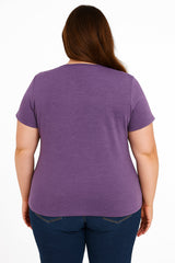 Don't Mess With Old People Print Women Slogan Plus Size T-shirt