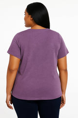 I'll Put You In The Trunk Print Women Slogan V neck Plus Size T-shirt