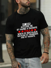 My Kids Accuse Me Print Men Slogan T-Shirt