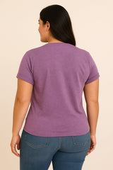 It Is What It Is Print Women Slogan Plus Size T-Shirt