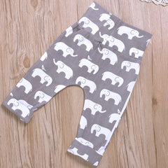 3PCS Elephant Printed Baby Set