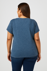 Cat Cartoon Print Cotton Plus Size T-shirt