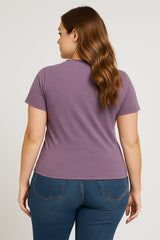 Fluff You Print Women Slogan Plus Size T-Shirt