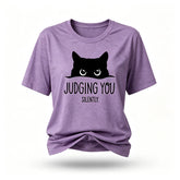 Judging You Print Women Slogan T-Shirt