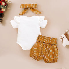 Lovely Polka Dots Printed Baby Set