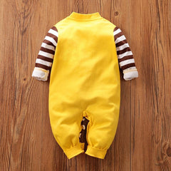 Baby Giraffe Pocket Design Jumpsuit