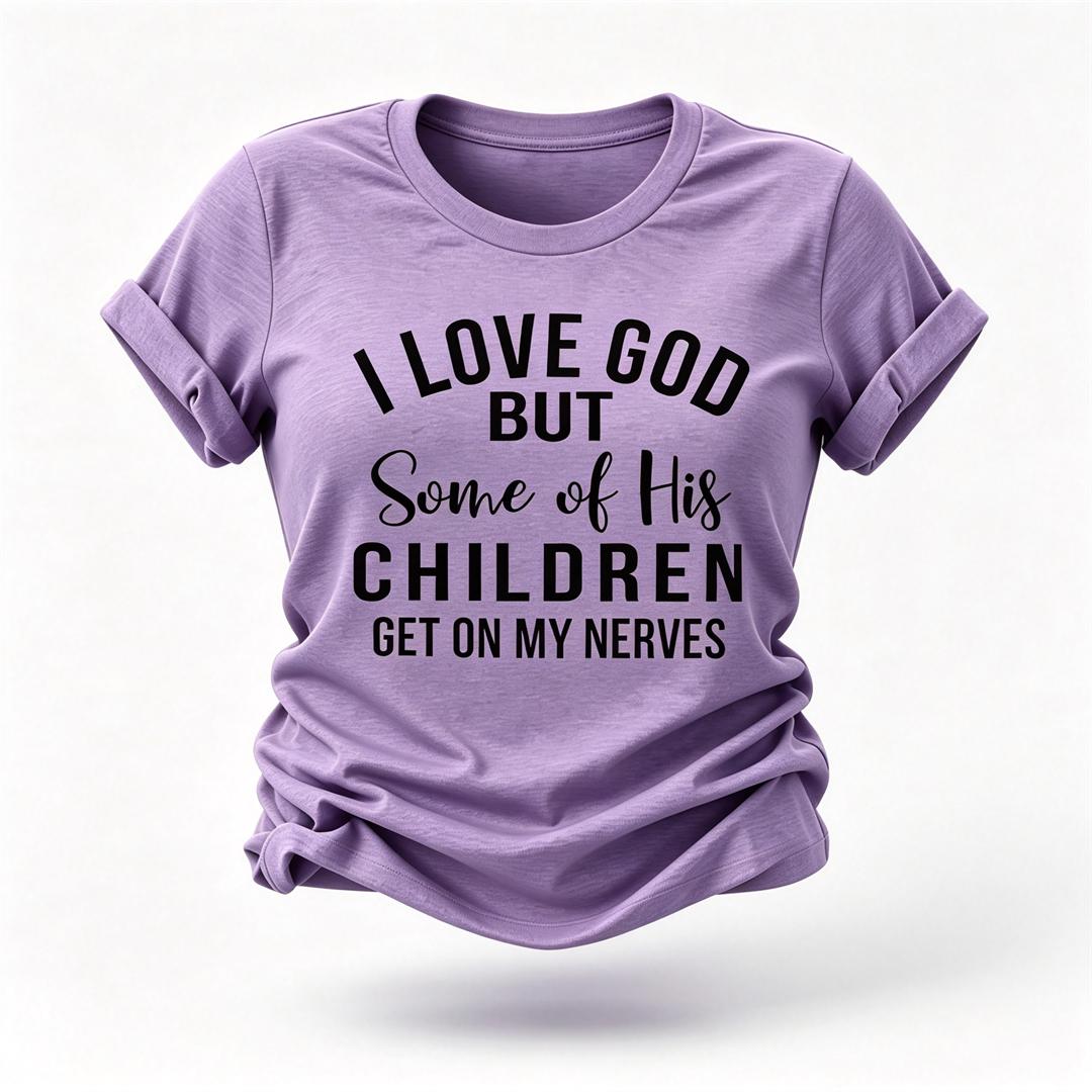 J'aime Dieu mais mode lettre impression femmes slogan T-Shirt 