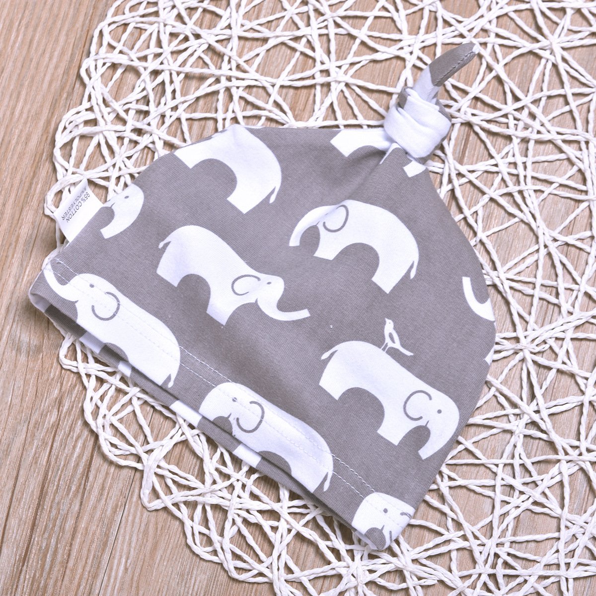 3PCS Elephant Printed Baby Set