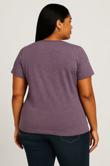 There's Nothing I Can’t Do Print Women Slogan V neck Plus Size T-shirt