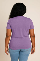 Get Over It Cat Print Women Slogan Plus Size T-shirt