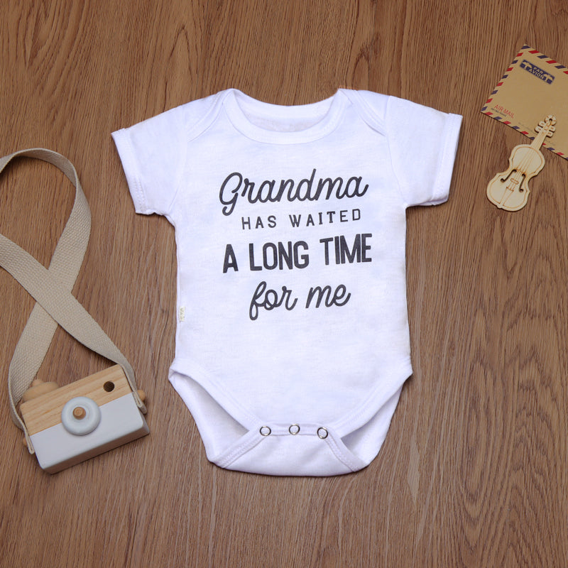 Grandma Has Waited A Long Time For Me Baby Romper