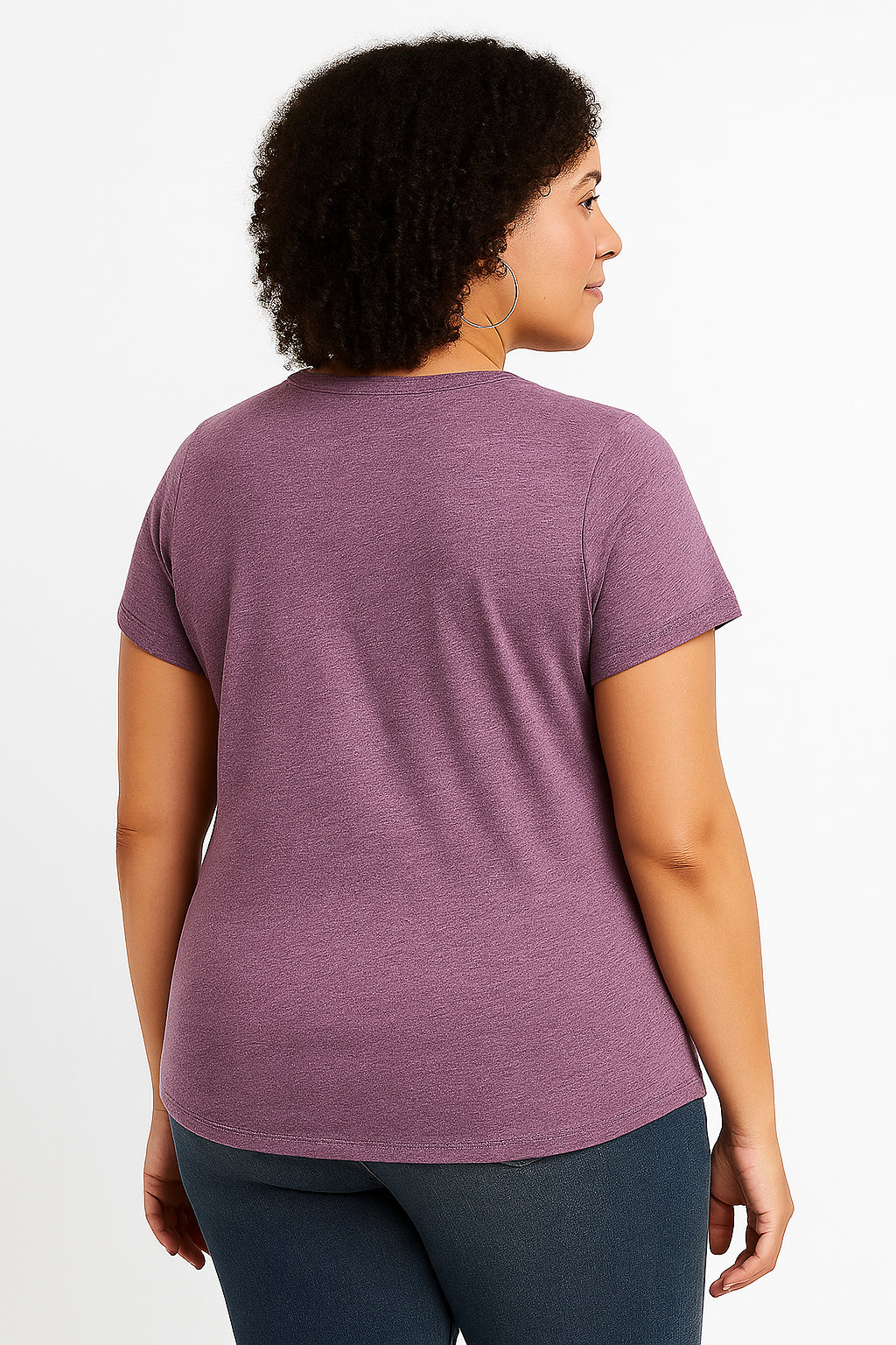 Back Off I’ve Got Enough To Deal With Today Print Women Slogan V neck Plus Size T-shirt