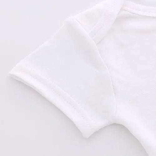 2PCS I Love Mom/Dad Lovely Letter Printed Baby Romper