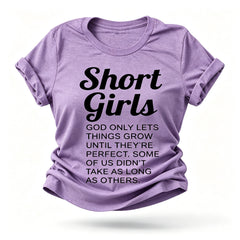 Shorts feminino estampado camiseta com slogan feminino 