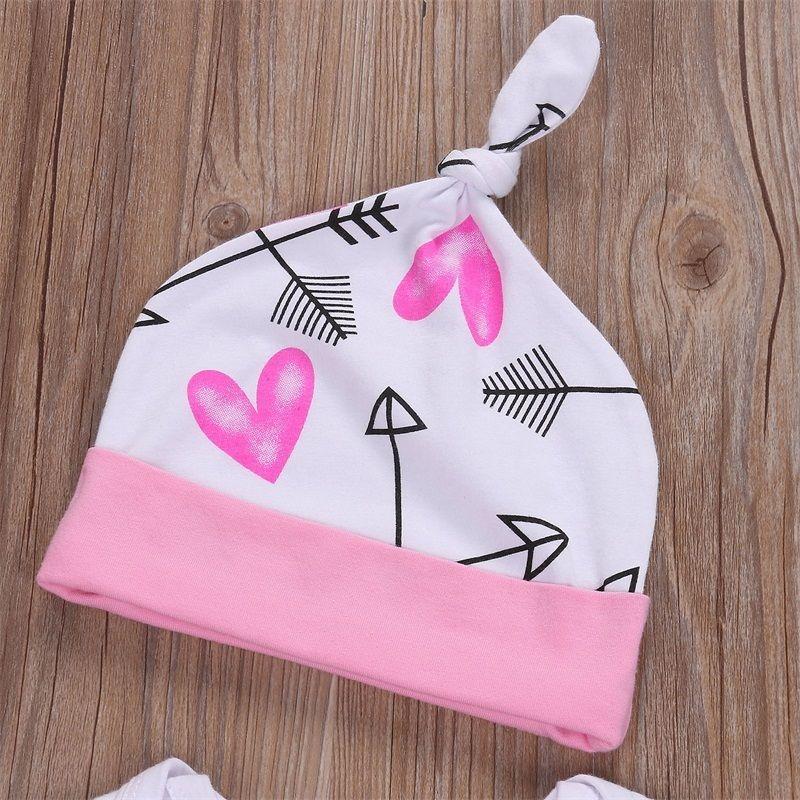 3PCS The Princess Has Arrived Letter Print Baby Set