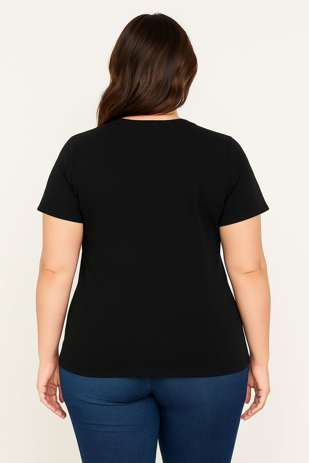 OOPS I DON´T CARE Cat Print Plus Size T-Shirt