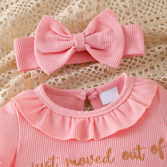 Elegant Got My Own Crib Letter Print Baby Jumpsuit