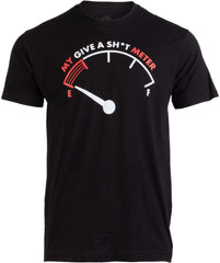 Camiseta masculina com slogan My Give A Sh*t Meter Print 