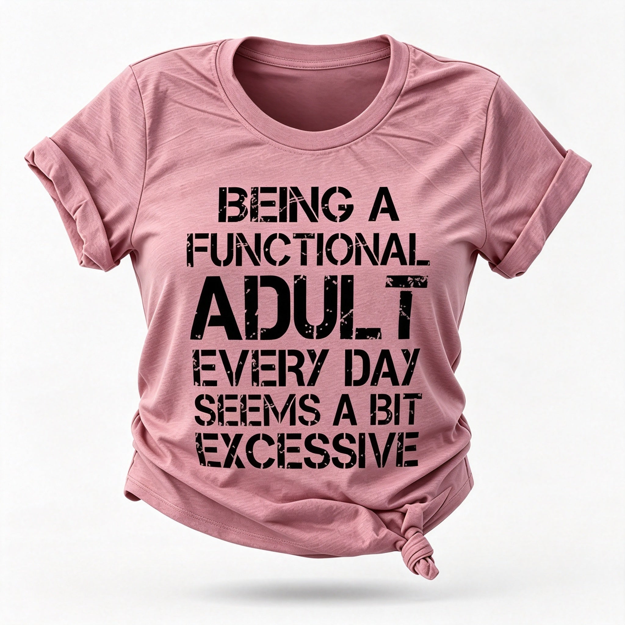 Being A Functional Fashion Letter Print Women Slogan T-Shirt