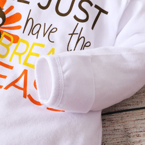 3PCS I'll Just Have The Breast Please Funny Baby Set
