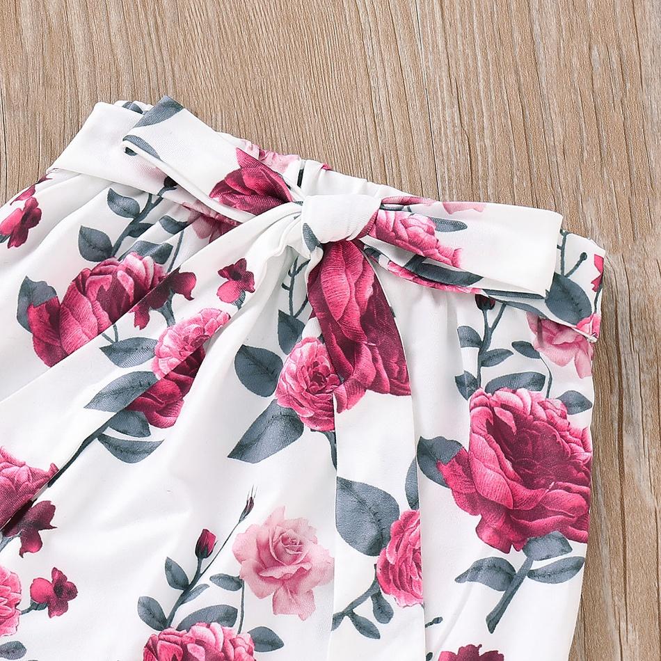 3PCS Pretty Floral Printed Baby Girl Set