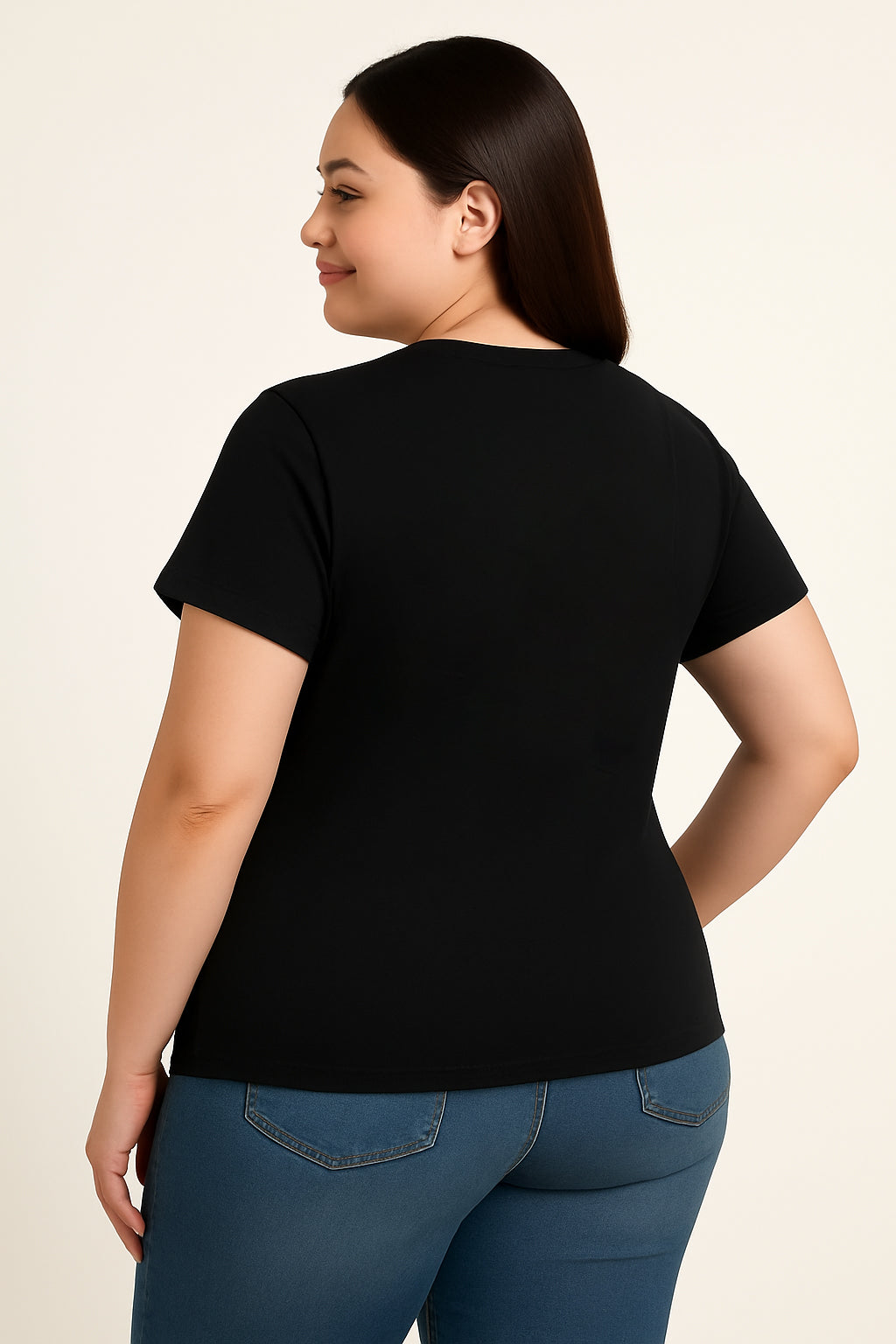 Heart Puzzle Be Kind Letter Print Cotton Plus Size T-Shirt