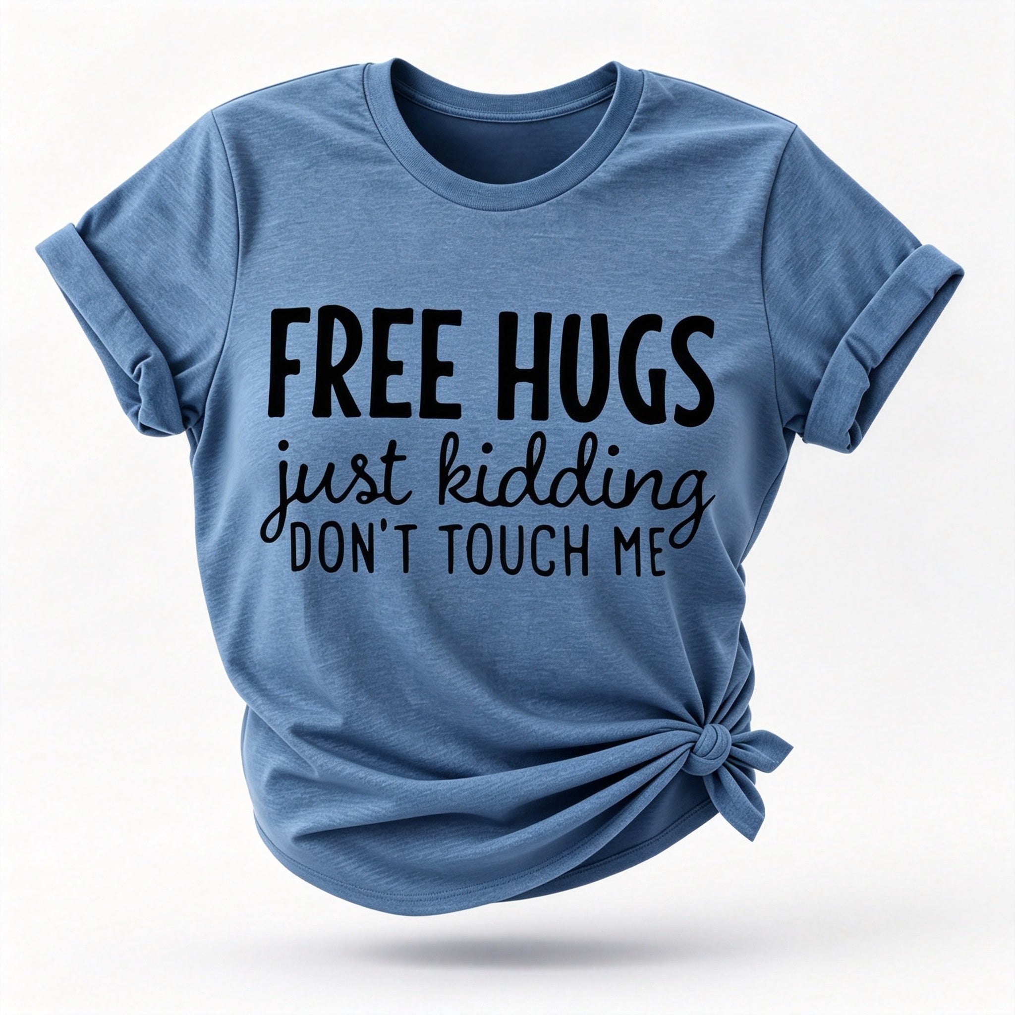Free Hugs Fashion Letter Print Women Slogan T-Shirt