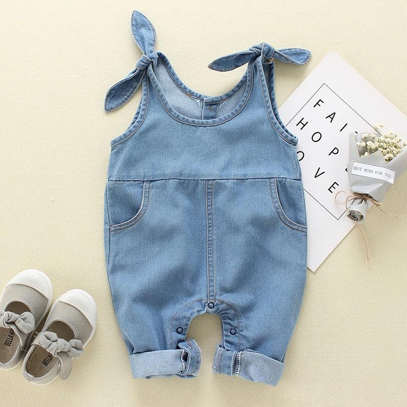 Lovely Baby Denim Suspender Jumpsuit