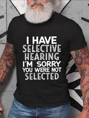 J'ai un t-shirt à slogan imprimé sélectif pour hommes 