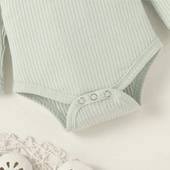 2PCS Lovely Floral Printed Baby Set