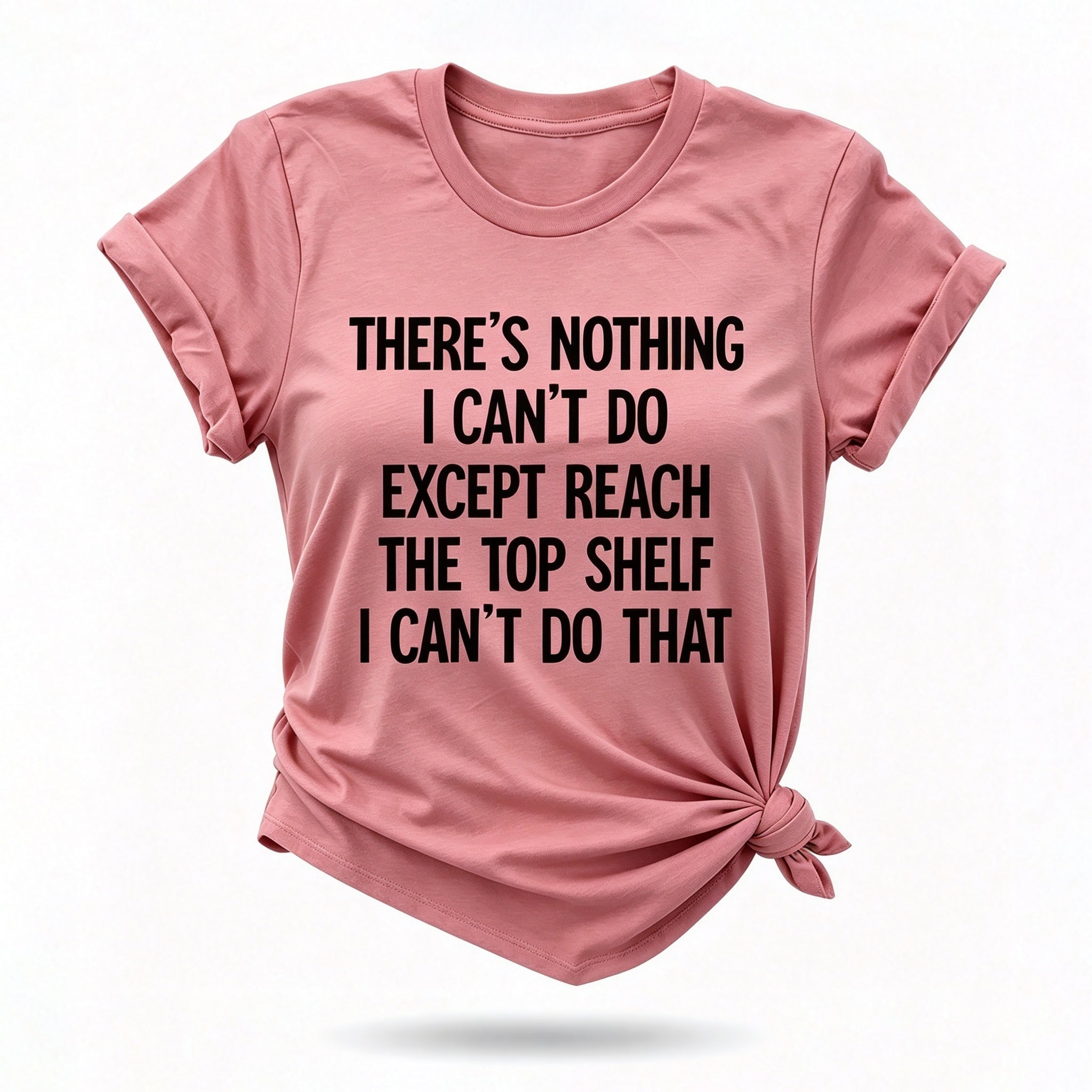 "Não há nada que eu não possa fazer..." Camiseta com estampa de letras