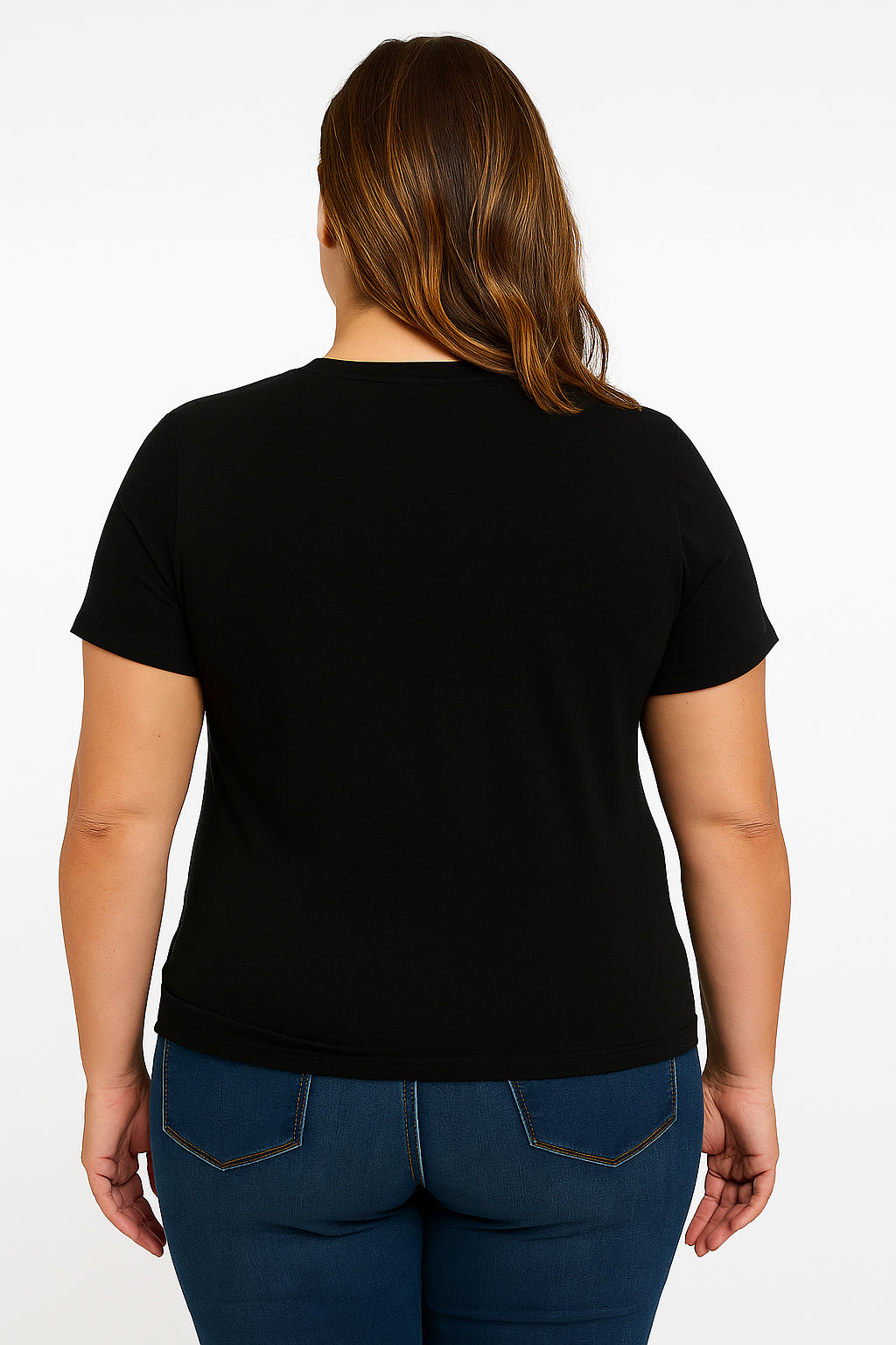 Heartbeat Line Print Plus Size T-Shirt
