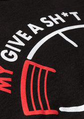 Camiseta masculina com slogan My Give A Sh*t Meter Print 