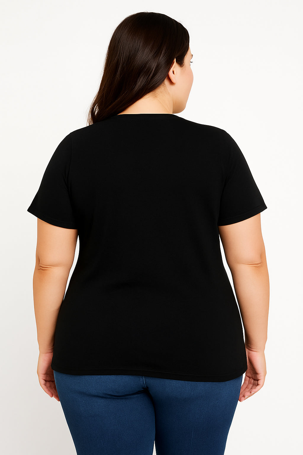 It's Fine I'm Fine Everything Is Fine Cat Print Women Slogan Plus Size T-Shirt