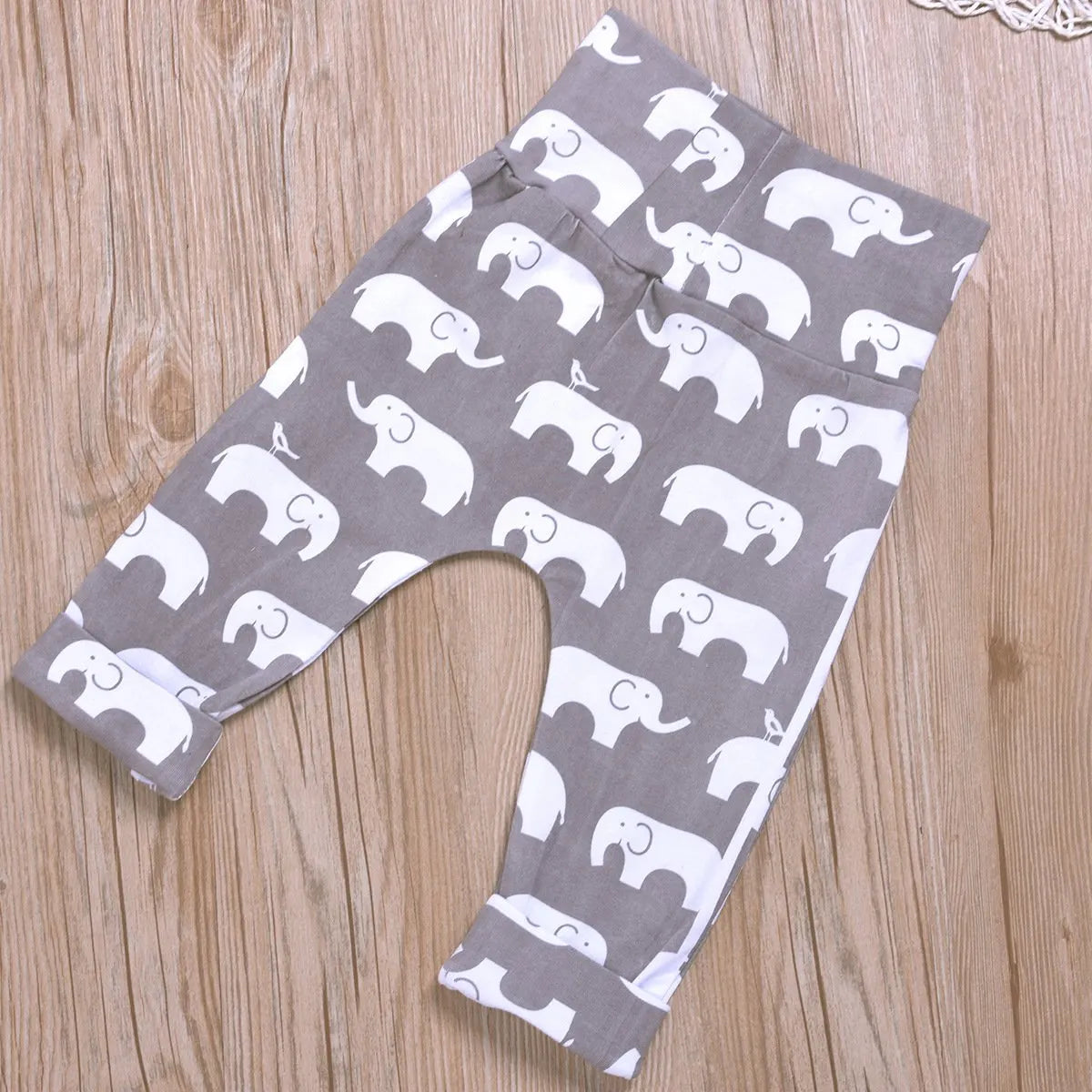 3PCS Elephant Printed Baby Set