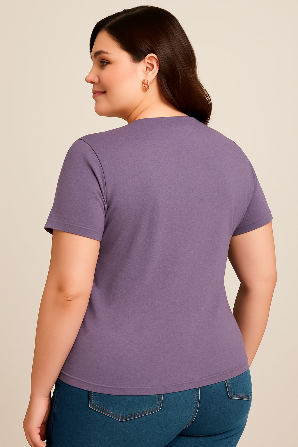 Rock Paper Scissors Print Women Slogan Plus Size T-Shirt