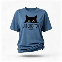 Judging You Print Women Slogan T-Shirt