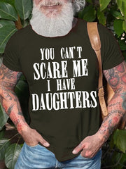 Você não pode me assustar com estampa de camiseta masculina com slogan 