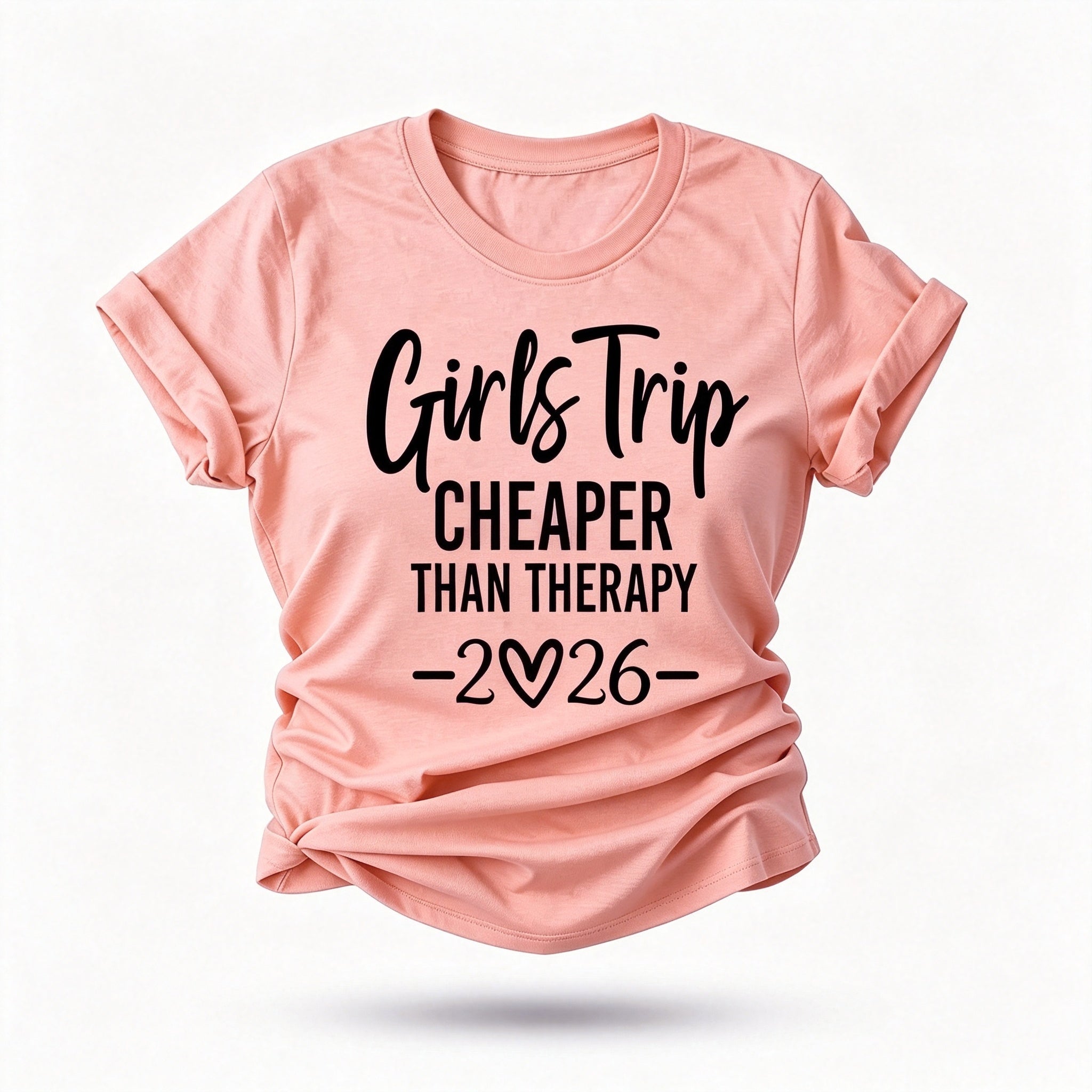 Girl's Trip 2026 Cheaper Letter Print Women Slogan T-Shirt