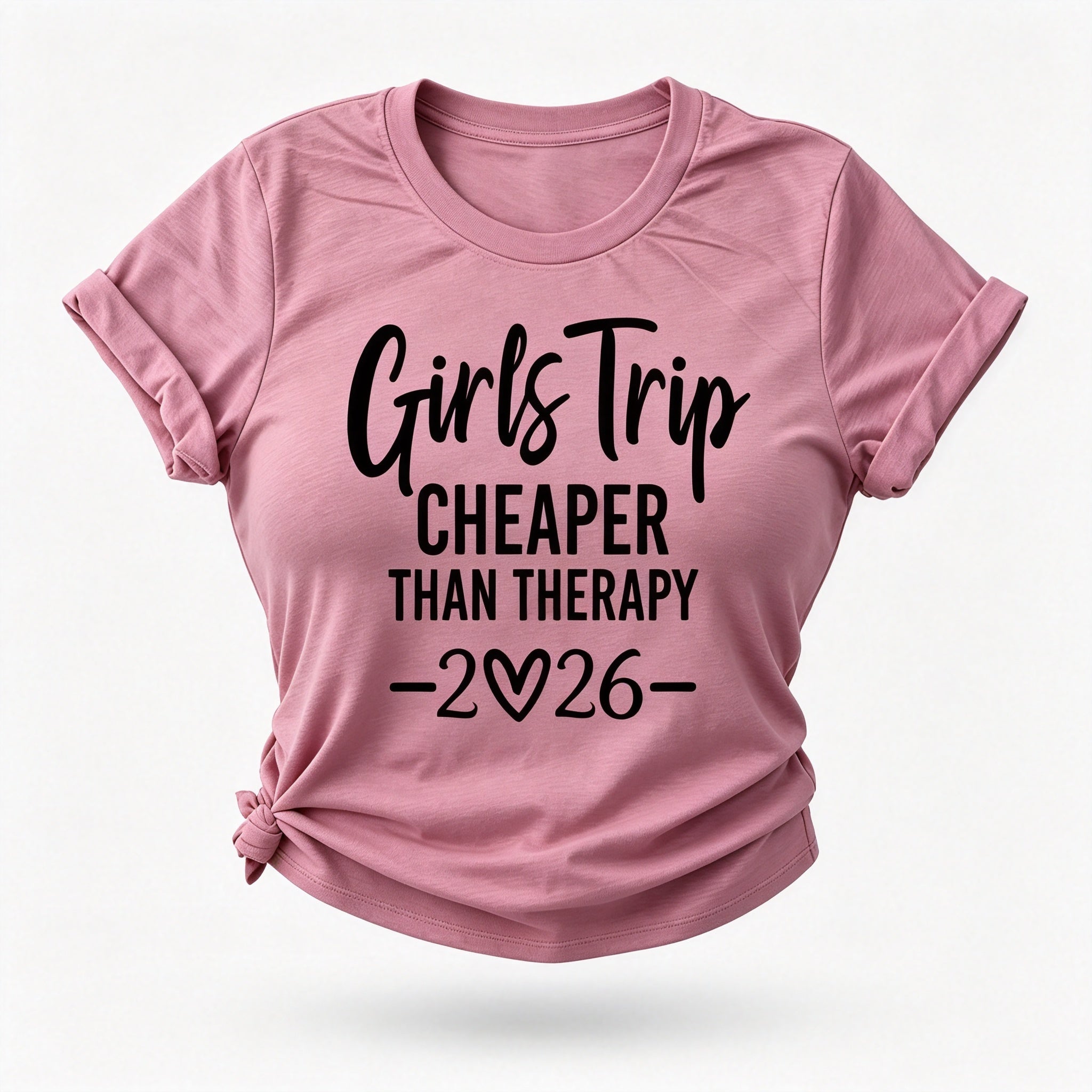 Girl's Trip 2026 Cheaper Letter Print Women Slogan T-Shirt