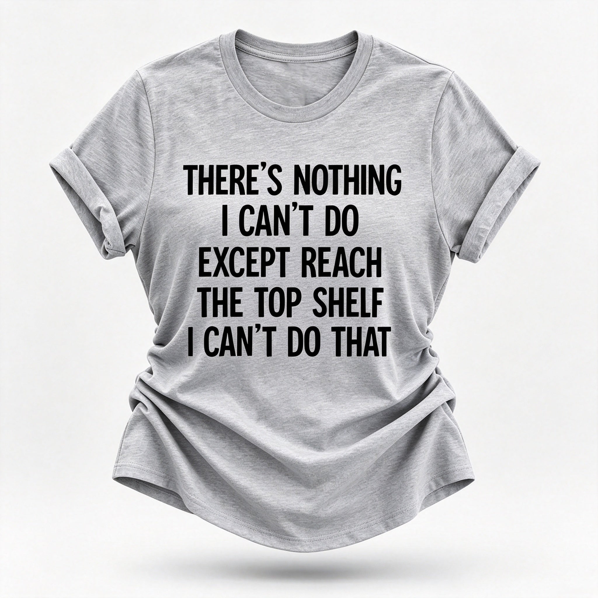 "Não há nada que eu não possa fazer..." Camiseta com estampa de letras