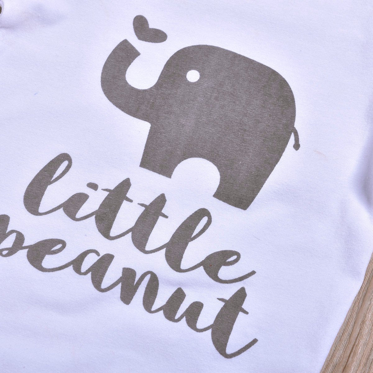 3PCS Elephant Printed Baby Set