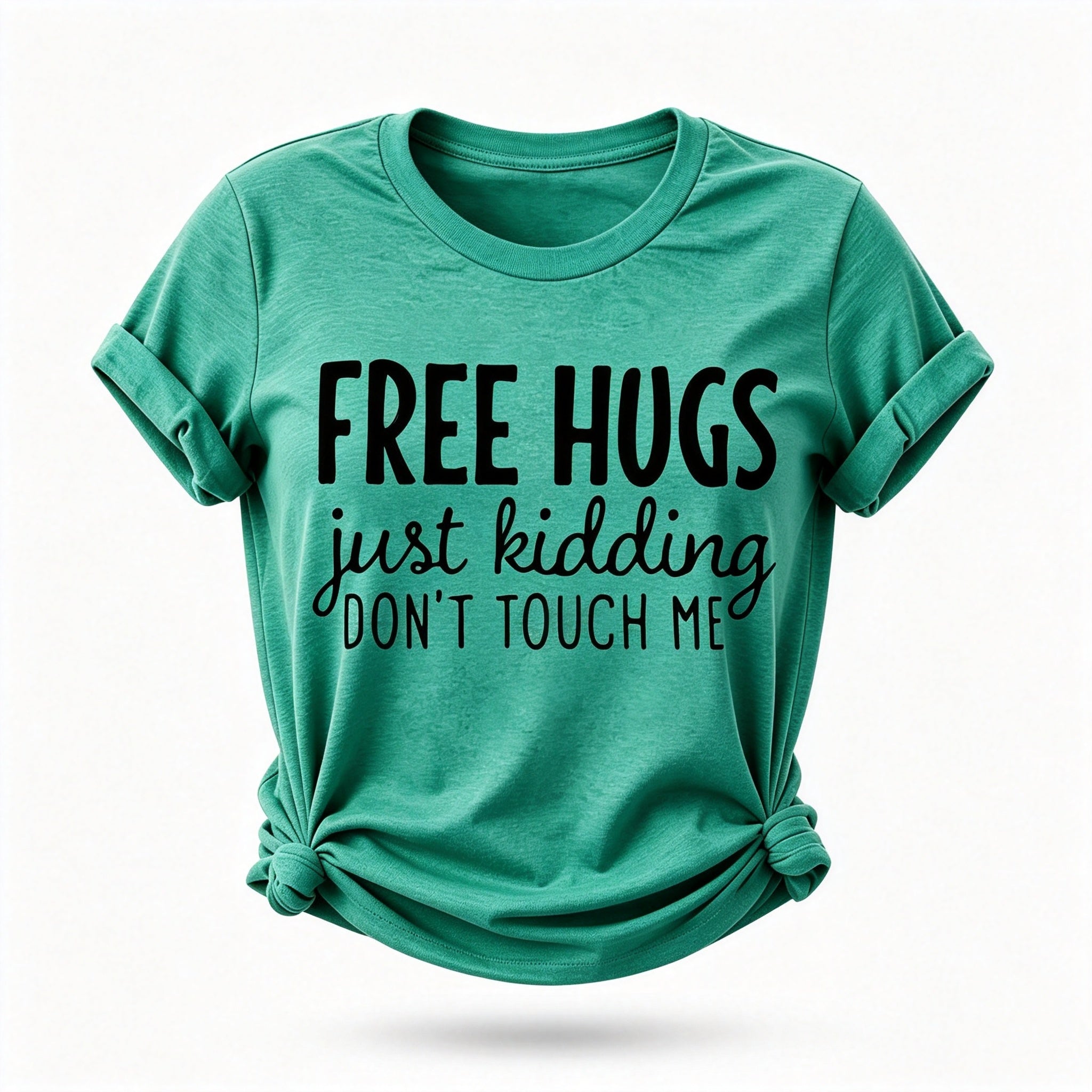 Free Hugs Fashion Letter Print Women Slogan T-Shirt