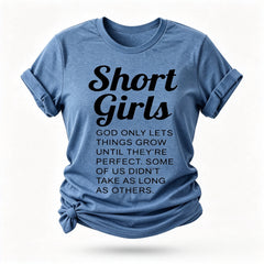 Shorts feminino estampado camiseta com slogan feminino 